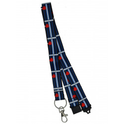 Lanyard/Schlüsselband Leather Flag (T5860)