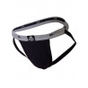 MM The Original Swimmer/Jogger Jockstrap Underwear Black/Grey 1 inch (T6218)