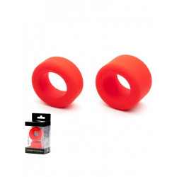 Sport Fucker Soft Silicone Nutt Job Set Red (T6604)