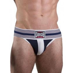 GBGB Dexter Jock Underwear Jockstrap Navy/White (T7053)