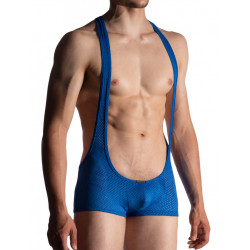 Manstore Wrestler Body M955 Underwear Blue (T7508)