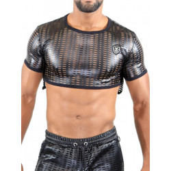 ToF Paris Centurion Crop Top T-Shirt Black (T7528)