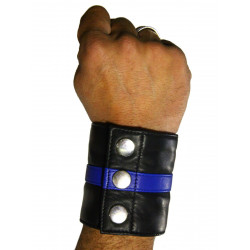 Rude Rider Wrist Wallet Leather Black/Blue (T7321)