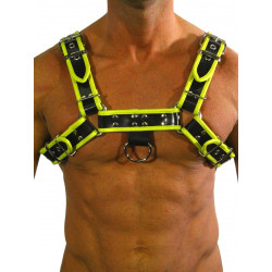 Rude Rider Regular Shoulder Harness Leather Black/Yellow (T7305)