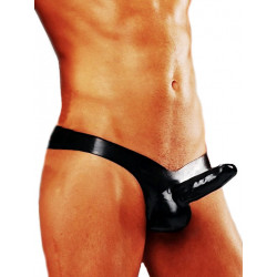 Fetisso String with Condom Underwear Black (T3567)