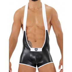 ToF Paris Fetish Singlet Black/White (T7916)