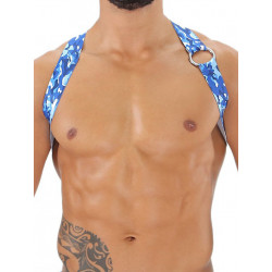 ToF Paris Party Boy Elastic Harness Camo Blue (T7935)