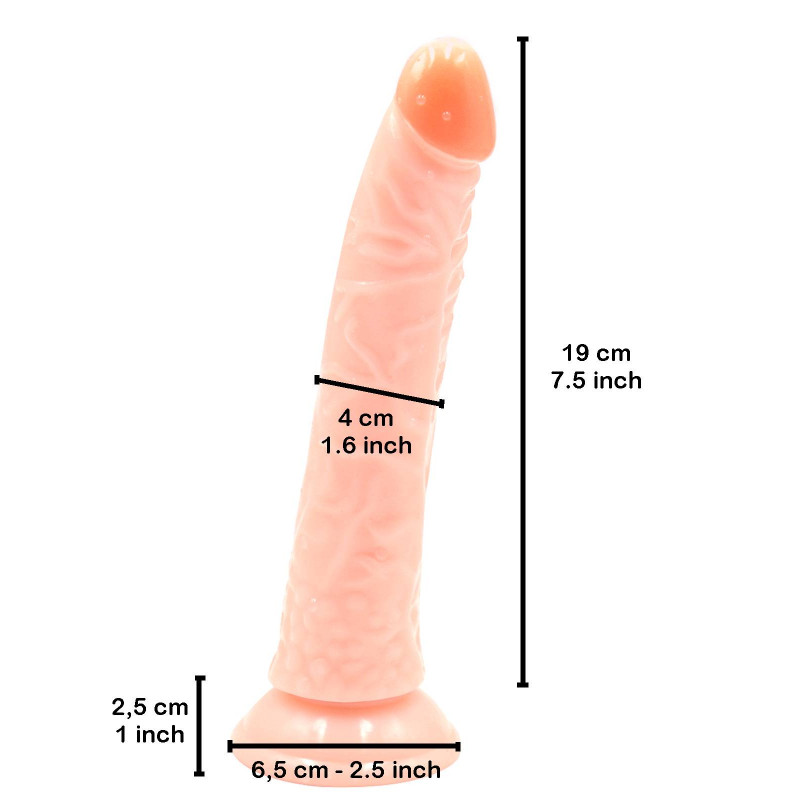Rude Rider Long Light Rider Dildo 19 x 4 cm Silicone (T7733)