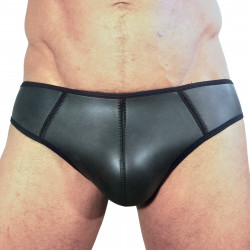 RudeRider Neoprene Brief Open Back Bottoms Black (T7474)