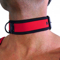 Rude Rider Neoprene Puppy Collar Red (T7266)