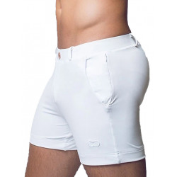 2Eros Bondi Bar Beach Swim Shorts S60 White (Series 3) (T8059)