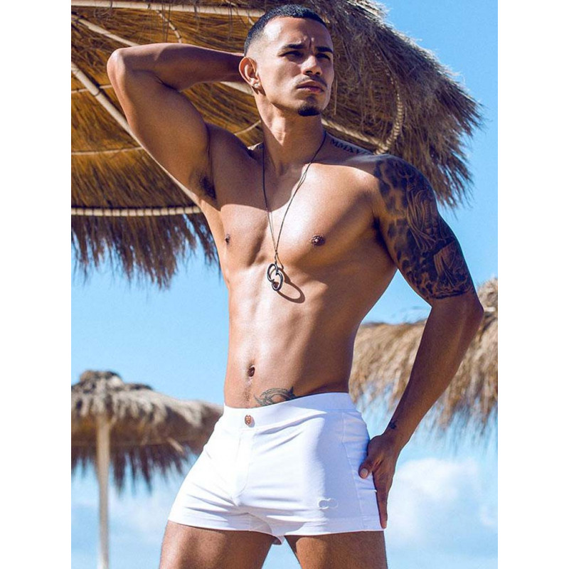 2Eros Bondi Bar Beach Swim Trunks V60 White (T8062)