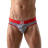 ToF Paris Stripes Push-Up Brief Underwear Navy/Red/White (T8188)