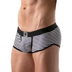 ToF Paris Stripes Push-Up Trunk Underwear Navy/Black/White (T8192)