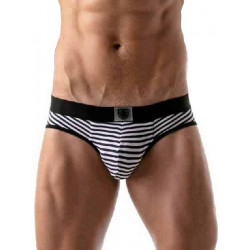 TOF Stripes Push-Up Brief Underwear Navy/Black/White (T8190)