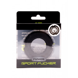 Sport Fucker Silicone Steel Fusion Ring Overdrive Regular Black (T8322)