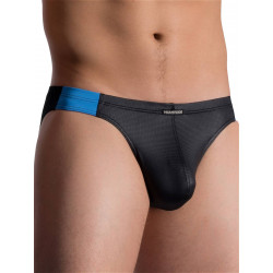 Manstore Micro Brief M758 Underwear Black/Blue (T5778)