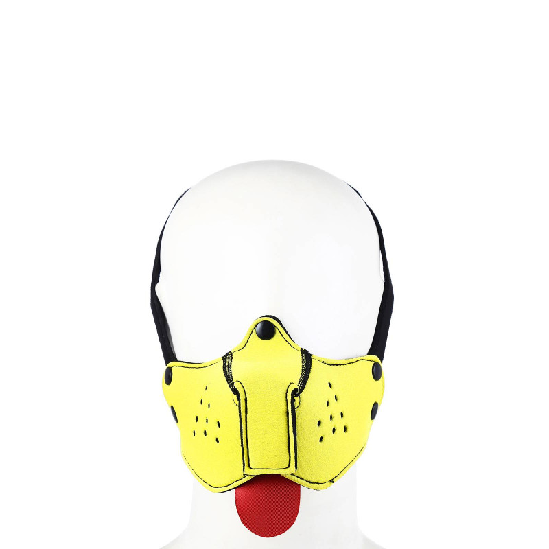 Rude Rider Puppy Face Mask Neoprene Yellow (T8358)