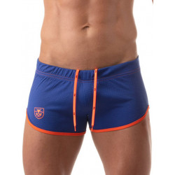 ToF Paris Mesh Shorts Royal Blue/Orange (T8428)