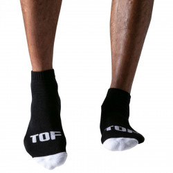 ToF Paris Low Cut Socks Black/White (T8581)