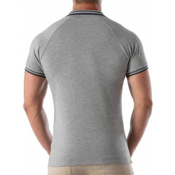 TOF Patriot Polo T-Shirt Heather Grey (T8668)