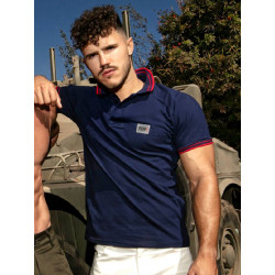 ToF Paris Patriot Polo T-Shirt Navy (T8667)