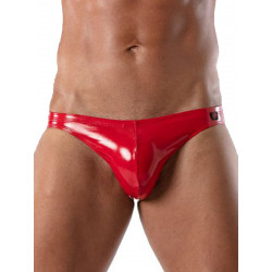 TOF Paris Vinyl Brief Underwear Red (T8680)