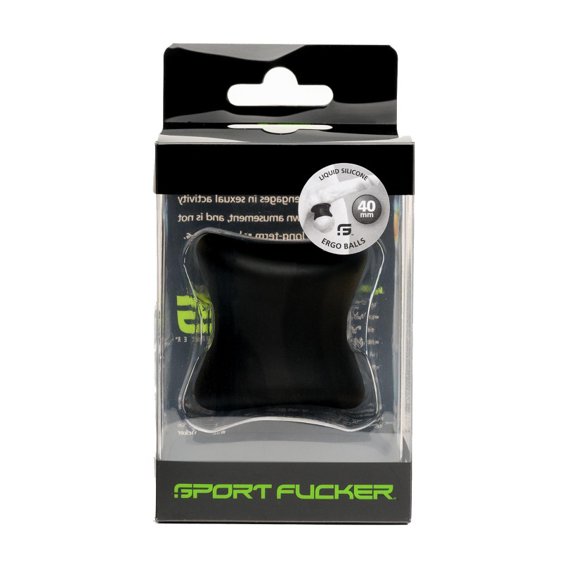 Sport Fucker Ergo Balls 40mm Ballstretcher Black (T8741)