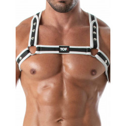 TOF Neoprene Harness White/Black One Size (T8969)