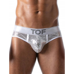 TOF Star Brief Underwear Silver/White (T8999)