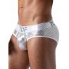 ToF Paris Star Brief Underwear Silver/White (T8999)