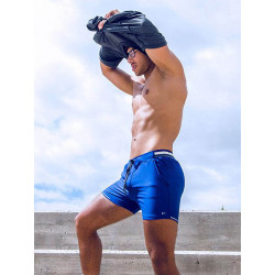Supawear Full Lined Mesh Shorts Tight Fit Limoges Blue (T9034)