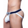 Supawear Ribbed Slashed Jockstrap Underwear White (T9146)