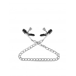 Rude Rider Flat Chain Nipple Clamps Metal/PVC (T9061)