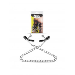 Rude Rider Flat Chain Nipple Clamps Metal/PVC (T9061)