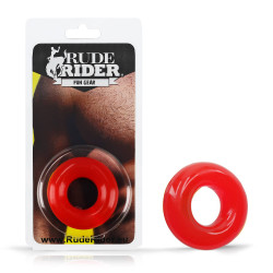 Rude Rider Fat Stretchy Cock Ring Jelly Red (T9209)