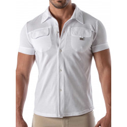ToF Paris Pique Cotton Shirt White (T9466)