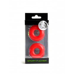 Sport Fucker Stacker Rings 2-Pack Red (T9648)