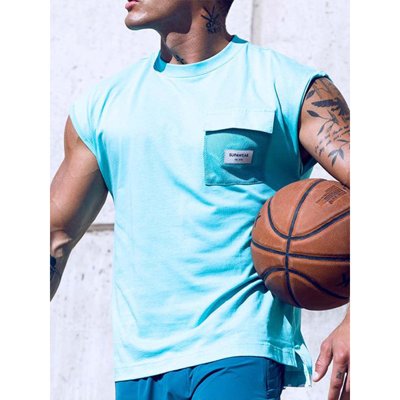 Supawear Wide-Cut Tank Turquoise Blue (T9719)