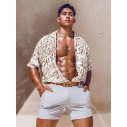 2Eros Bondi Bar Beach Swim Shorts S60 String Brown (Series 3) (T9324)