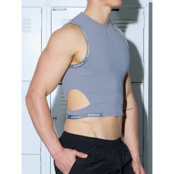 Supawear SPR Cropped Singlet Tank Top Grey (T9974)