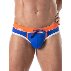 ToF Paris Holidays Swim Brief Swimwear Royal/Orange (T9114)