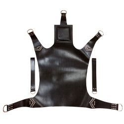 Rouge Leather Sling with Pillow and Sling Loops Black (T11503)