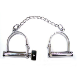 Rouge Stainless Steel Wrist Shackles (T11497)