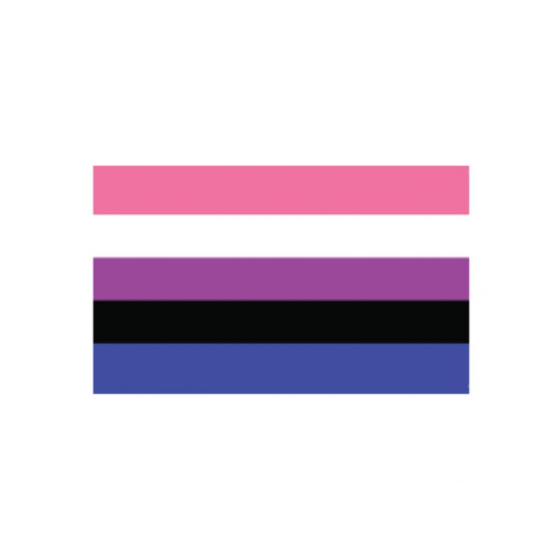 Gender Fluid Flag Aufkleber / Sticker 5.0 x 7,6 cm / 2 x 3 inch (T4732)