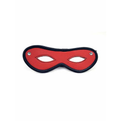 Rouge Leather Open Eye Mask Red (T11430)