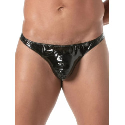 ToF Paris Vinyl Thong Underwear Black (T12162)