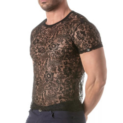 ToF Paris Lace T-Shirt Black (T12055)