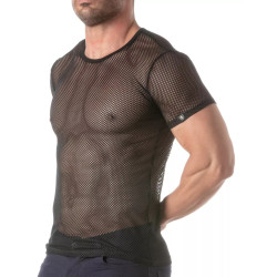 ToF Paris Circuit Fishnet T-Shirt Black (T12068)