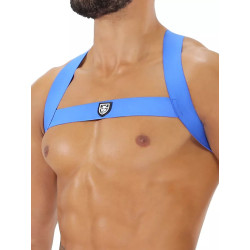 ToF Paris Fetish Elastic Harness Blue (T11957)